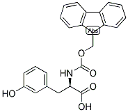 (R)-2-(9H-FLUOREN-9-YLMETHOXYCARBONYLAMINO)-3-(3-HYDROXY-PHENYL)-PROPIONIC ACID Struktur