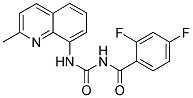 2,4-DIFLUORO-N-{[(2-METHYLQUINOLIN-8-YL)AMINO]CARBONYL}BENZAMIDE Struktur