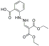 2-[2-[3-ETHOXY-2-(ETHOXYCARBONYL)-3-OXOPROP-1-ENYL]HYDRAZINO]BENZOIC ACID Struktur