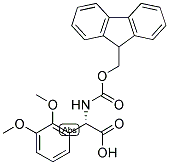 (S)-(2,3-DIMETHOXY-PHENYL)-[(9H-FLUOREN-9-YLMETHOXYCARBONYLAMINO)]-ACETIC ACID Struktur