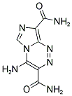 4-AMINOIMIDAZO[5,1-C][1,2,4]TRIAZINE-3,8-DICARBOXAMIDE Struktur