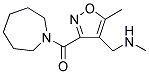 [3-(1-AZEPANYLCARBONYL)-5-METHYL-4-ISOXAZOLYL]-N-METHYLMETHANAMINE Struktur