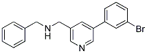 N-BENZYL-1-[5-(3-BROMOPHENYL)PYRIDIN-3-YL]METHANAMINE|