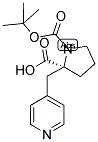 BOC-(S)-ALPHA-(4-PYRIDINYLMETHYL)-PROLINE Struktur