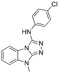 (4-CHLORO-PHENYL)-(9-METHYL-9H-BENZO[4,5]IMIDAZO[2,1-C][1,2,4]TRIAZOL-3-YL)-AMINE Struktur