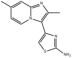 4-(2,7-DIMETHYL-IMIDAZO[1,2-A]PYRIDIN-3-YL)-THIAZOL-2-YLAMINE Struktur