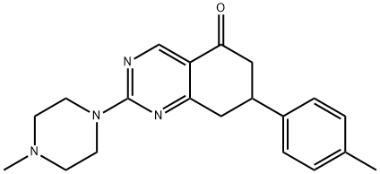 7-(4-METHYLPHENYL)-2-(4-METHYLPIPERAZIN-1-YL)-7,8-DIHYDROQUINAZOLIN-5(6H)-ONE Struktur