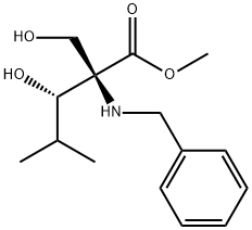 METHYL (2R,3S)-2-BENZYLAMINO-3-HYDROXY-2-HYDROXYMETHYL-4-METHYLPENTANOATE