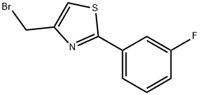 4-BROMOMETHYL-2-(3-FLUORO-PHENYL)-THIAZOLE Struktur