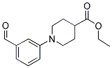 1-(3-FORMYL-PHENYL)-PIPERIDINE-4-CARBOXYLIC ACID ETHYL ESTER Struktur