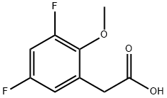 3,5-DIFLUORO-2-METHOXYPHENYLACETIC ACID Struktur