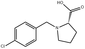 1-(4-CHLORO-BENZYL)-PYRROLIDINE-2-CARBOXYLIC ACID Struktur