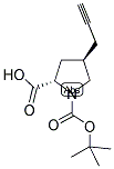 BOC-(R)-GAMMA-PROPYNYL-L-PROLINE Struktur