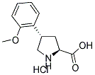 (+/-)-TRANS-4-(2-METHOXYPHENYL)PYRROLIDINE-3-CARBOXYLIC ACID HYDROCHLORIDE Struktur