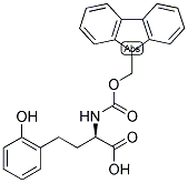 (R)-2-(9H-FLUOREN-9-YLMETHOXYCARBONYLAMINO)-4-(2-HYDROXY-PHENYL)-BUTYRIC ACID Struktur