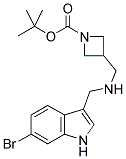 3-[[(6-BROMO-1H-INDOL-3-YLMETHYL)-AMINO]-METHYL]-AZETIDINE-1-CARBOXYLIC ACID TERT-BUTYL ESTER Struktur