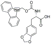 (S)-3-BENZO[1,3]DIOXOL-5-YL-2-(9H-FLUOREN-9-YLMETHOXYCARBONYLAMINO)-PROPIONIC ACID Struktur