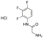 2-AMINO-N-(2,3,4-TRIFLUOROPHENYL)ACETAMIDE HYDROCHLORIDE Struktur