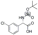 (S)-TERT-BUTOXYCARBONYLAMINO-(3-CHLORO-PHENYL)-ACETIC ACID Struktur