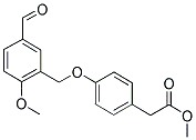 METHYL (4-[(5-FORMYL-2-METHOXYBENZYL)OXY]PHENYL)ACETATE Struktur