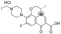 FLOXACIN [N-METHYL 3H] HYDROCHLORIDE Struktur