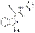 (2Z)-2-(3-AMINO-1H-ISOINDOL-1-YLIDENE)-2-CYANO-N-1,3-THIAZOL-2-YLACETAMIDE Struktur