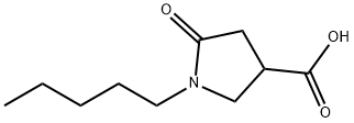 5-OXO-1-PENTYL-3-PYRROLIDINECARBOXYLIC ACID Struktur