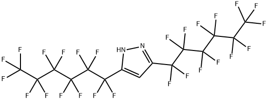 3,5-BIS(PERFLUOROHEXYL)PYRAZOLE Struktur