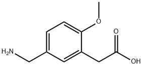 [5-(AMINOMETHYL)-2-METHOXYPHENYL]ACETIC ACID Struktur