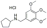 CYCLOPENTYL-(3,4,5-TRIMETHOXY-BENZYL)-AMINE HYDROCHLORIDE Struktur