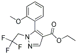 5-(2-METHOXYPHENYL)-1-(2,2,2-TRIFLUORO-ETHYL)-1H-PYRAZOLE-4-CARBOXYLIC ACID ETHYL ESTER Struktur