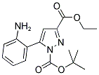 5-(2-AMINO-PHENYL)-PYRAZOLE-1,3-DICARBOXYLIC ACID 1-TERT-BUTYL ESTER 3-ETHYL ESTER Struktur