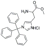 1-METHOXYCARBONYL-2-(1-TRITYL-1H-IMIDAZOL-4-YL)-ETHYLAMINE HCL Struktur