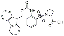 (R)-1-[2-(9H-FLUOREN-9-YLMETHOXYCARBONYLAMINO)-BENZENESULFONYL]-AZETIDINE-2-CARBOXYLIC ACID Struktur