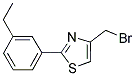 4-BROMOMETHYL-2-(3-ETHYL-PHENYL)-THIAZOLE Struktur