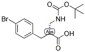 (R)-3-(4-BROMO-PHENYL)-2-(TERT-BUTOXYCARBONYLAMINO-METHYL)-PROPIONIC ACID Struktur