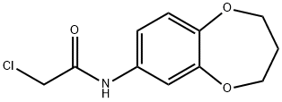 2-CHLORO-N-(3,4-DIHYDRO-2H-1,5-BENZODIOXEPIN-7-YL)ACETAMIDE Struktur