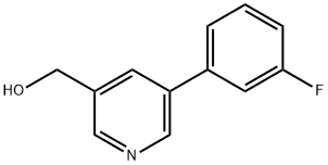 [5-(3-FLUOROPHENYL)PYRIDIN-3-YL]METHANOL Struktur