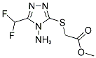 METHYL ([4-AMINO-5-(DIFLUOROMETHYL)-4H-1,2,4-TRIAZOL-3-YL]SULFANYL)ACETATE Struktur