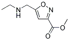 METHYL 5-[(ETHYLAMINO)METHYL]ISOXAZOLE-3-CARBOXYLATE Struktur