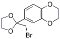 1,4-BENZODIOXIN, 6-[2-(BROMOMETHYL)-1,3-DIOXOLAN-2-YL]-2,3-DIHYDRO- Struktur