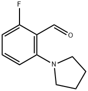 2-FLUORO-6-PYRROLIDIN-1-YLBENZALDEHYDE Struktur