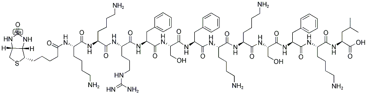 BIOTIN-KKRFSFKKSFKL Struktur