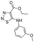 ETHYL 5-[(3-METHOXYPHENYL)AMINO]-1,2,3-THIADIAZOLE-4-CARBOXYLATE Struktur