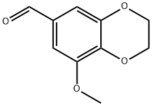 8-METHOXY-2,3-DIHYDRO-1,4-BENZODIOXINE-6-CARBALDEHYDE Struktur