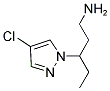 3-(4-CHLORO-PYRAZOL-1-YL)-PENTYLAMINE Struktur