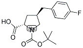 BOC-(R)-GAMMA-(4-FLUORO-BENZYL)-L-PROLINE Struktur