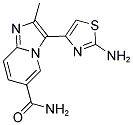 3-(2-AMINO-THIAZOL-4-YL)-2-METHYL-IMIDAZO[1,2-A]-PYRIDINE-6-CARBOXYLIC ACID AMIDE Struktur