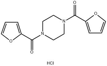 [4-(FURAN-2-CARBONYL)-PIPERAZIN-1-YL]-FURAN-2-YL-METHANONE HYDROCHLORIDE Struktur