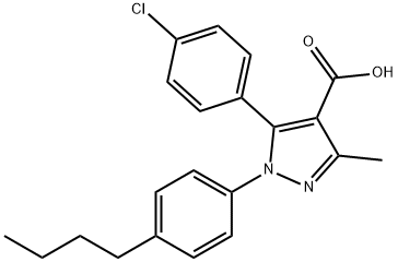 1-(4-BUTYL-PHENYL)-5-(4-CHLORO-PHENYL)-3-METHYL-1H-PYRAZOLE-4-CARBOXYLIC ACID price.